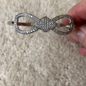 Silver and CZ Bangle